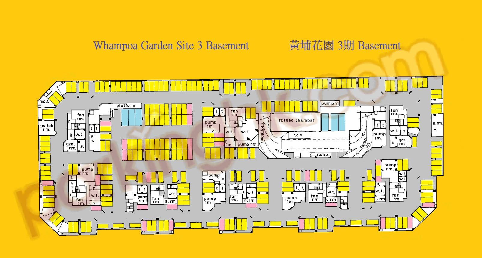  紅磡車位 必嘉街 黃埔花園 3期 平面圖 香港車位.com ParkingHK.com