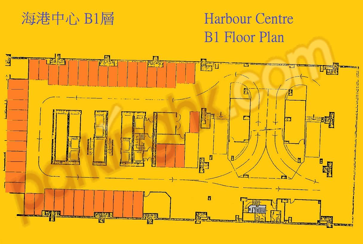  灣仔車位 港灣道 海港中心 平面圖 香港車位.com ParkingHK.com